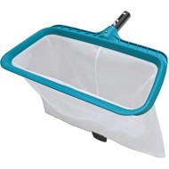 POOLWHALE Professional Pool Skimmer Net, Heavy Duty Swimming Leaf Rake Cleaning Tool with Deep Fine Nylon Mesh Net Bag - Fast Cleaning,Easy Scoop Edge,Debris Pickup Removal (No Pole)