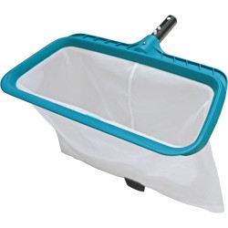 POOLWHALE Professional Pool Skimmer Net, Heavy Duty Swimming Leaf Rake Cleaning Tool with Deep Fine Nylon Mesh Net Bag - Fast Cleaning,Easy Scoop Edge,Debris Pickup Removal (No Pole)