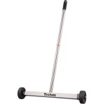 Toolwiz Magnetic Pick Up Sweeper 17-inch Heavy Duty Magnet Pickup Lawn Sweeper Roofing Tools, 8.8 Lbs Yard Magnet with Telescoping Holder and Wheels to Pick Up Nails Magnetic Sweeper for Construction