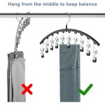 Legging Organizer for Closet, Metal Yoga Pants Hangers 2 Pack w/10 Clips Holds 20 Leggings, Space Saving Hanging Closet Organizer w/Rubber Coated Closet Organizers and Storage, Black Legging Organizer for Closet, Metal Yoga Pants Hangers 2 Pack w/10 Clips Holds 20 Leggings, Space Saving Hanging Closet Organizer w/Rubber Coated Closet Organizers and Storage, Black