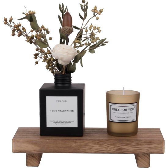 zoocatia Small Wood Tray Pedestal Stand Farmhouse Bathroom Decor Decorative Wooden Riser Kitchen Soap Dish Holder for Vanity, Counter, Sink, Brown zoocatia Small Wood Tray Pedestal Stand Farmhouse Bathroom Decor Decorative Wooden Riser Kitchen Soap Dish Holder for Vanity, Counter, Sink, Brown