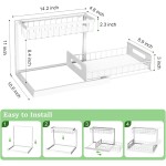 REALINN Under Sink Organizer, Pull Out Cabinet Organizer 2 Tier Slide Out Sink Shelf Cabinet Storage Shelves, Storage for Kitchen Bathroom, White, 2 Pack REALINN Under Sink Organizer, Pull Out Cabinet Organizer 2 Tier Slide Out Sink Shelf Cabinet Storage Shelves, Storage for Kitchen Bathroom, White, 2 Pack