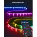 Govee RGBIC LED Strip Lights, Smart LED Lights for Bedroom, Bluetooth LED Lights APP Control, DIY Multiple Colors on One Line, Color Changing LED Strip Lighting Music Sync, Home Decor, 16.4ft
