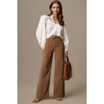 DOKOTOO Women's Casual High Waisted Jeans Stretch Button Wide Leg Loose Denim Pants with Pockets DOKOTOO Women's Casual High Waisted Jeans Stretch Button Wide Leg Loose Denim Pants with Pockets