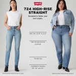 Levi's Womens 724 High Rise Straight Jeans