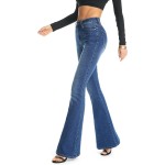 FLYING BANANA Women's Totally Shaping Curvy Stretchy Bootcut Flare Denin Jeans