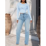 BessCops Straight Leg Jeans for Women High Waisted Wide Leg Stretchy Loose Denim Pants BessCops Straight Leg Jeans for Women High Waisted Wide Leg Stretchy Loose Denim Pants