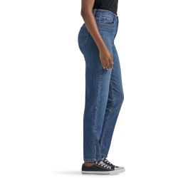 Lee Women's Legendary Mom Jean in One Tone, High Rise, Straight Leg, Size S Lee Women's Legendary Mom Jean in One Tone, High Rise, Straight Leg, Size S