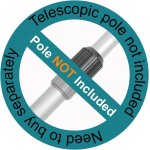 POOLWHALE Professional Pool Skimmer Net, Heavy Duty Swimming Leaf Rake Cleaning Tool with Deep Fine Nylon Mesh Net Bag - Fast Cleaning,Easy Scoop Edge,Debris Pickup Removal (No Pole)