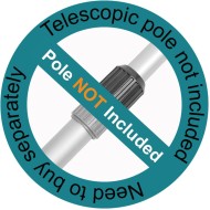 POOLWHALE Professional Pool Skimmer Net, Heavy Duty Swimming Leaf Rake Cleaning Tool with Deep Fine Nylon Mesh Net Bag - Fast Cleaning,Easy Scoop Edge,Debris Pickup Removal (No Pole)