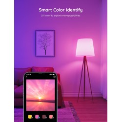 Govee Smart Light Bulbs, Color Changing Light Bulb, Work with Alexa and Google Assistant, 16 Million Colors RGBWW, WiFi & Bluetooth LED Light Bulbs, Music Sync, A19, 800 Lumens, 4 Pack