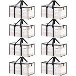8 Pack Extra Large Heavy Duty Moving Bags, Clear Storage Bins with Lids, Reinforced Handles & Heavy-Duty Zippers Moving Boxes Storage Bags Totes for Clothes Packing, Dorms, College Supplies, Clear 8 Pack Extra Large Heavy Duty Moving Bags, Clear Storage Bins with Lids, Reinforced Handles & Heavy-Duty Zippers Moving Boxes Storage Bags Totes for Clothes Packing, Dorms, College Supplies, Clear