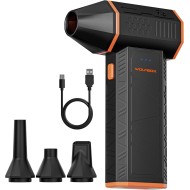 WOLFBOX MF50 Compressed Air Duster-110000RPM Super Power Electric Air Duster, 3-Gear Adjustable Mini Blower with Fast Charging, Dust Blower for Computer, Keyboard, House, Outdoor and Car
