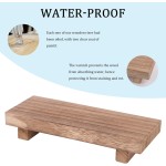 zoocatia Small Wood Tray Pedestal Stand Farmhouse Bathroom Decor Decorative Wooden Riser Kitchen Soap Dish Holder for Vanity, Counter, Sink, Brown zoocatia Small Wood Tray Pedestal Stand Farmhouse Bathroom Decor Decorative Wooden Riser Kitchen Soap Dish Holder for Vanity, Counter, Sink, Brown