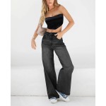 EMMIOL Women's 2026 Wide Leg Jeans Distress Mid Waist Denim Pants Vintage Y2K Trousers EMMIOL Women's 2026 Wide Leg Jeans Distress Mid Waist Denim Pants Vintage Y2K Trousers