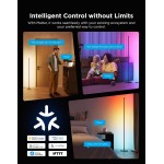 Govee RGBIC Floor Lamp Basic, 1000lm LED Corner Lamp Compatible with SmartThings, Alexa, and Matter, Modern Floor Lamp with Music Sync and 16 Million DIY Colors, Standing Lamp for Bedroom Living Room Govee RGBIC Floor Lamp Basic, 1000lm LED Corner Lamp Compatible with SmartThings, Alexa, and Matter, Modern Floor Lamp with Music Sync and 16 Million DIY Colors, Standing Lamp for Bedroom Living Room