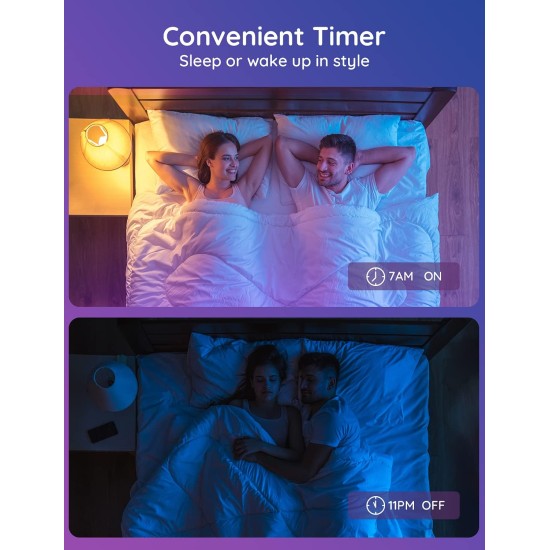 Govee Smart Light Bulbs, Color Changing Light Bulb, Work with Alexa and Google Assistant, 16 Million Colors RGBWW, WiFi & Bluetooth LED Light Bulbs, Music Sync, A19, 800 Lumens, 4 Pack Govee Smart Light Bulbs, Color Changing Light Bulb, Work with Alexa and Google Assistant, 16 Million Colors RGBWW, WiFi & Bluetooth LED Light Bulbs, Music Sync, A19, 800 Lumens, 4 Pack