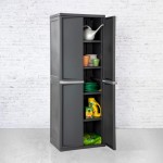 Sterilite 4 Shelf Cabinet, Lockable Utility Storage w/ Adjustable Shelves, Gray - Plastic Shelving Unit for Organizing Garage, Pantry, Basement, Laundry Room or Mudroom Sterilite 4 Shelf Cabinet, Lockable Utility Storage w/ Adjustable Shelves, Gray - Plastic Shelving Unit for Organizing Garage, Pantry, Basement, Laundry Room or Mudroom