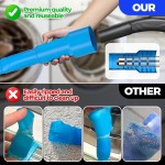 Holikme 2 Pieces Dryer Vent Cleaner Kit, Dryer Lint Vacuum Attachment and Flexible Dryer Lint Brush, Dryer Vent Vacuum Hose Attachment,Blue
