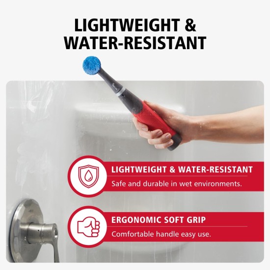 Rubbermaid Reveal Power Scrubber 18-Piece Kit, Cordless Electric Battery Powered Scrub Brush, Water Resistant, for Home/Kitchen/Bathroom/Grout/Tile/Shower/Tub Rubbermaid Reveal Power Scrubber 18-Piece Kit, Cordless Electric Battery Powered Scrub Brush, Water Resistant, for Home/Kitchen/Bathroom/Grout/Tile/Shower/Tub