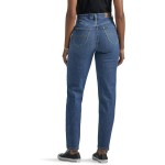 Lee Women's Legendary Mom Jean in One Tone, High Rise, Straight Leg, Size S