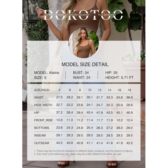 DOKOTOO Women's Casual High Waisted Jeans Stretch Button Wide Leg Loose Denim Pants with Pockets DOKOTOO Women's Casual High Waisted Jeans Stretch Button Wide Leg Loose Denim Pants with Pockets