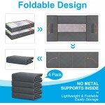 Budding Joy 90L Under Bed Storage Containers, Closet Organizers and Storage Bins, Foldable Underbed Storage Bags for Linen Sheets, Blanket, Clothing, Comforter, Sweaters, Pillows, Wrapping Paper, Grey
