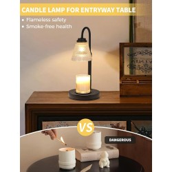 Candle Warmer Lamp with Timer Dimmer, Birthday Gifts for Mom Women Friend Sister, House Warming Gifts, Wax Melt Warmer, Office Apartment Dorm Room Home Decor