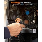 WOLFBOX MF50 Compressed Air Duster-110000RPM Super Power Electric Air Duster, 3-Gear Adjustable Mini Blower with Fast Charging, Dust Blower for Computer, Keyboard, House, Outdoor and Car