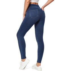 IUGA Stretchy Jeans for Women High Waist Jeggings Tummy Control Skinny Jeans Pull on Leggings with Pockets Trendy Casual