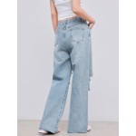 CIDER Women’s Ripped Jeans High Waisted Distressed Baggy Straight Wide Leg Pants CIDER Women’s Ripped Jeans High Waisted Distressed Baggy Straight Wide Leg Pants