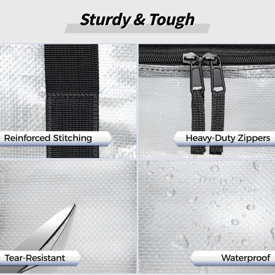 8 Pack Extra Large Heavy Duty Moving Bags, Clear Storage Bins with Lids, Reinforced Handles & Heavy-Duty Zippers Moving Boxes Storage Bags Totes for Clothes Packing, Dorms, College Supplies, Clear 8 Pack Extra Large Heavy Duty Moving Bags, Clear Storage Bins with Lids, Reinforced Handles & Heavy-Duty Zippers Moving Boxes Storage Bags Totes for Clothes Packing, Dorms, College Supplies, Clear