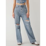 CIDER Women’s Ripped Jeans High Waisted Distressed Baggy Straight Wide Leg Pants CIDER Women’s Ripped Jeans High Waisted Distressed Baggy Straight Wide Leg Pants