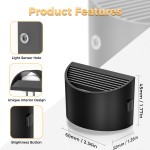 DORESshop LED Night Light[2 Pack], Night Lights Plug into Wall, 3 Level Brightness Adjustable Plug in Night Light, Dusk to Dawn Sensor, Nightlights for Adults, Bedroom, Bathroom, Hallway, 3000K