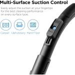 Eureka WhirlWind Bagless Canister 2.5L Vacuum Cleaner, Lightweight Vac for Carpets and Hard Floors, NEN110A, Blue