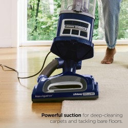 Shark Upright Vacuum, Navigator Lift-Away Deluxe with Large Dust Cup Capacity, HEPA Filter, Swivel Steering, Upholstery Tool & Crevice Tool, Blue, NV360 Shark Upright Vacuum, Navigator Lift-Away Deluxe with Large Dust Cup Capacity, HEPA Filter, Swivel Steering, Upholstery Tool & Crevice Tool, Blue, NV360