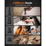 WOLFBOX MF50 Compressed Air Duster-110000RPM Super Power Electric Air Duster, 3-Gear Adjustable Mini Blower with Fast Charging, Dust Blower for Computer, Keyboard, House, Outdoor and Car