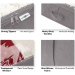 Closet Organizers and Storage - Maximize Space with Under Bed Storage Containers & Clothes Storage - Ideal Closet Organizer, Toy Storage Organizer & Underbed Storage (Grey, 4 Pack)