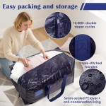 6 Pack Extra Large Heavy Duty Moving Bags with Reinforced Zipper & Wide Handles, Moisture-Resistant Storage Bins Packing Cubes for Clothes, College Dorm, Travel, and Home Organization, Dark Blue 6 Pack Extra Large Heavy Duty Moving Bags with Reinforced Zipper & Wide Handles, Moisture-Resistant Storage Bins Packing Cubes for Clothes, College Dorm, Travel, and Home Organization, Dark Blue