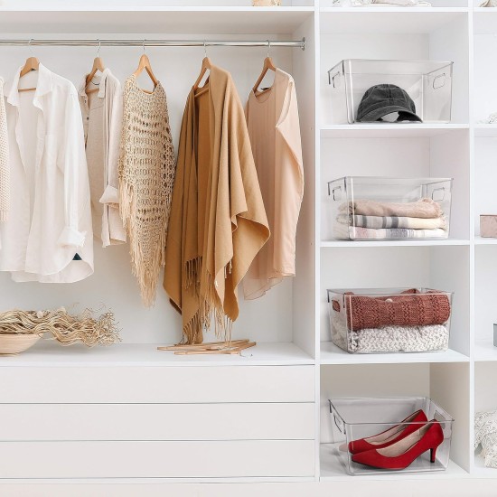 ClearSpace Clear Plastic Storage Bins – Pantry Organizers & Storage Containers, Cabinet Organizer - Home Organization Must Haves for Kitchen, Laundry Room, Office, Closet, Garage & Freezer ClearSpace Clear Plastic Storage Bins – Pantry Organizers & Storage Containers, Cabinet Organizer - Home Organization Must Haves for Kitchen, Laundry Room, Office, Closet, Garage & Freezer